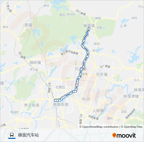 花65路 Bus Line Map