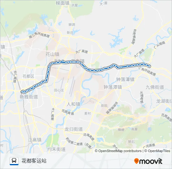 花66路 Bus Line Map