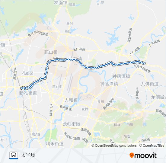 公交花66路的线路图