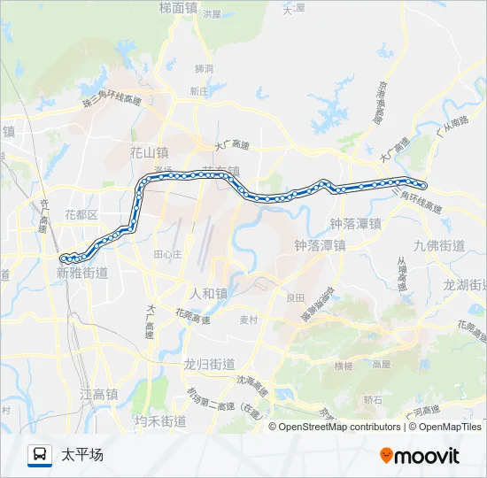 花66路 Bus Line Map