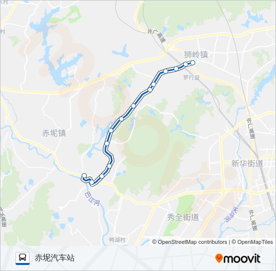公交花69路的线路图