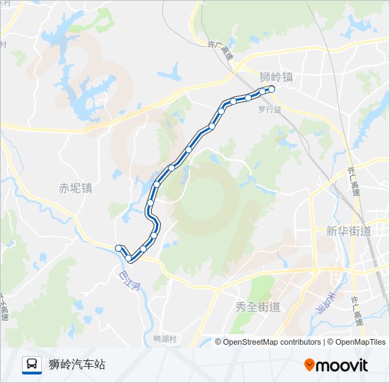 公交花69路的线路图