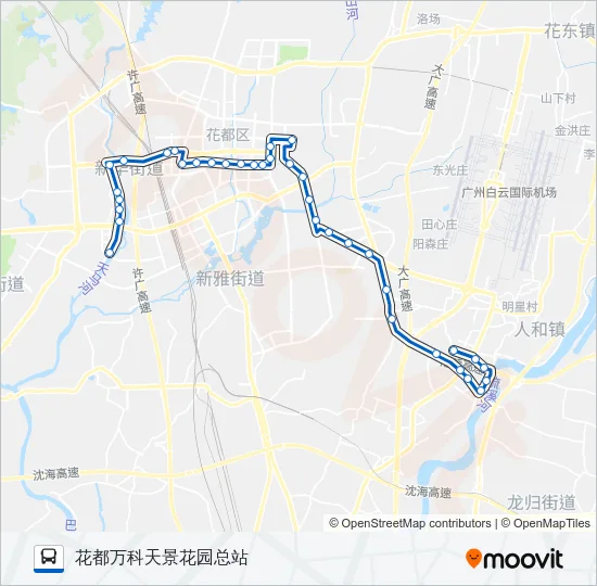 花70路 Bus Line Map