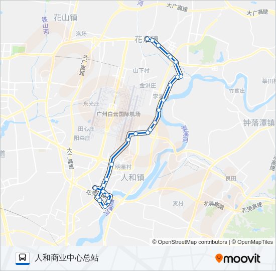 公交花71路的线路图