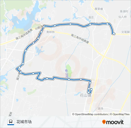 公交花72路的线路图