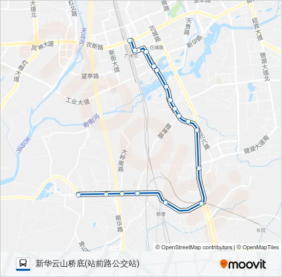 花73路 Bus Line Map