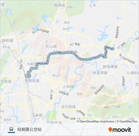 花85路 Bus Line Map