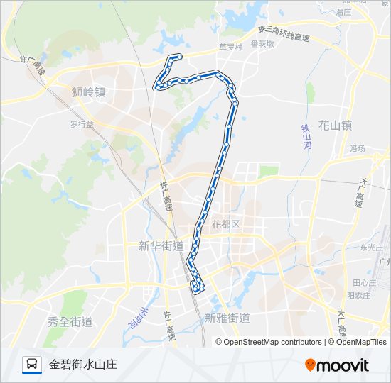 公交花86路的线路图