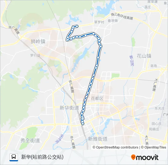 花86路 Bus Line Map