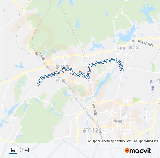 公交花88路的线路图