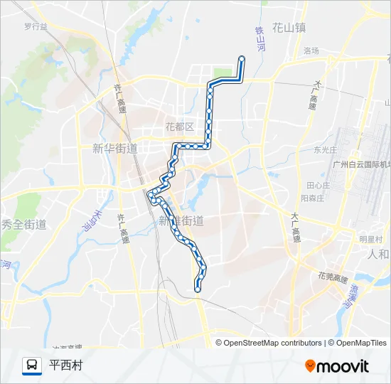 花8B路 Bus Line Map