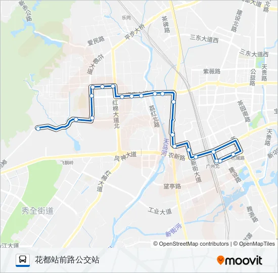 花9路B Bus Line Map