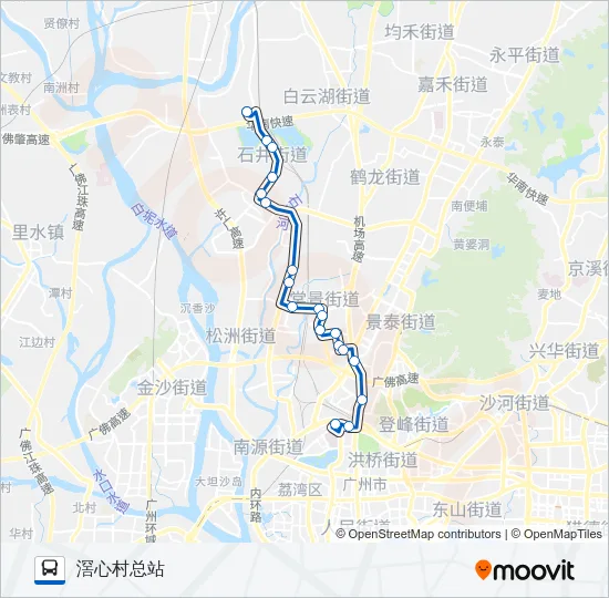 公交271A路的线路图