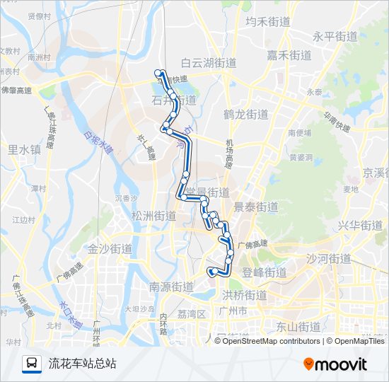 公交271A路的线路图