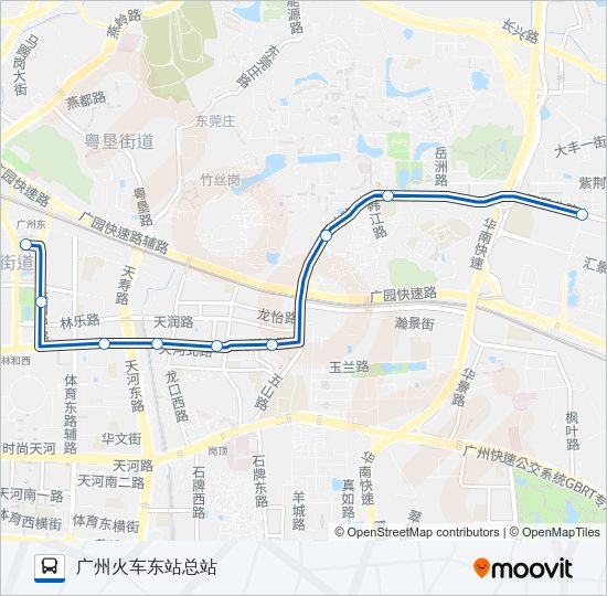 公交41短线路的线路图