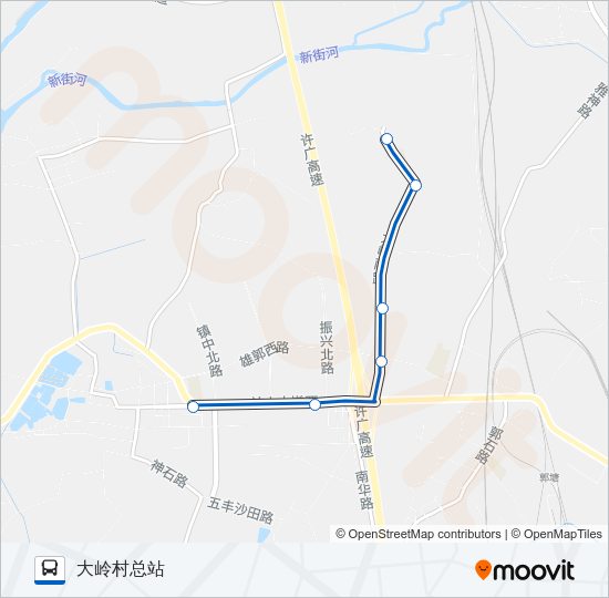 公交472A路的线路图