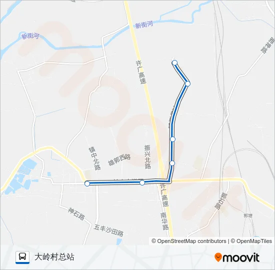 公交472A路的线路图