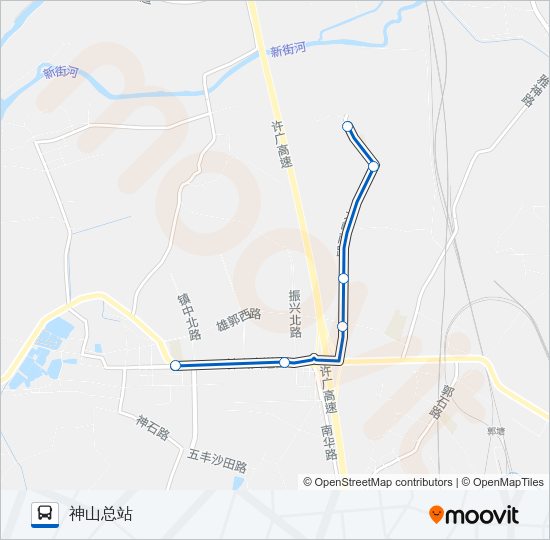 公交472A路的线路图