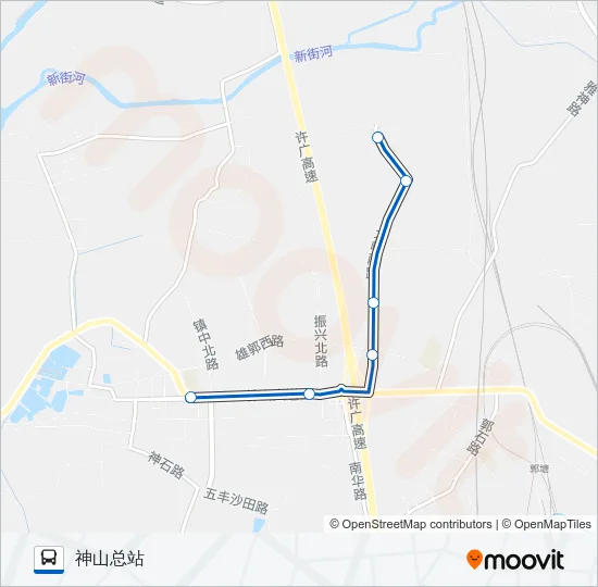 公交472A路的线路图