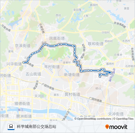 公交494A路的线路图