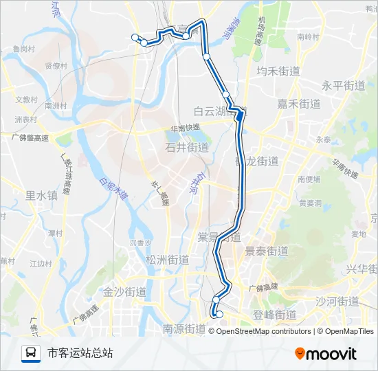 523路快 Bus Line Map