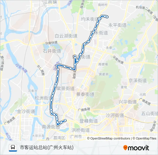 524路快 Bus Line Map