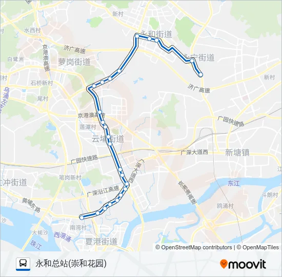 566A路 Bus Line Map