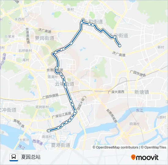 566A路 Bus Line Map