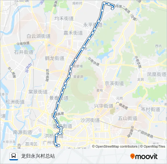 76A路快 Bus Line Map