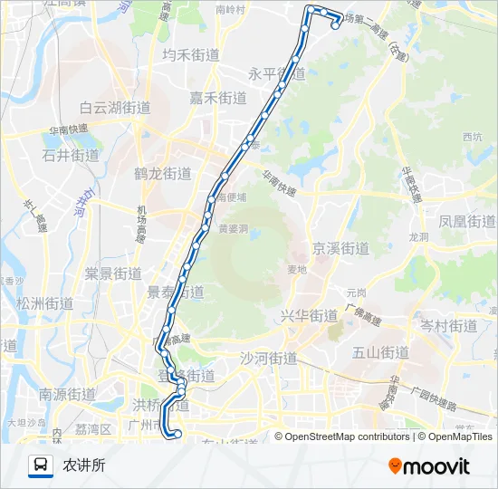 76A路快 Bus Line Map