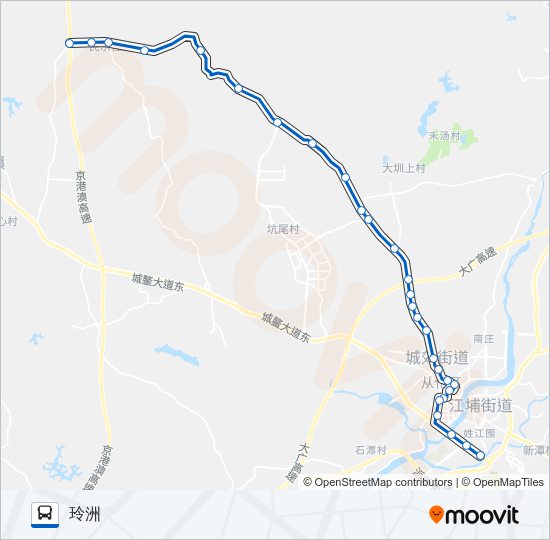 从化6A路 Bus Line Map