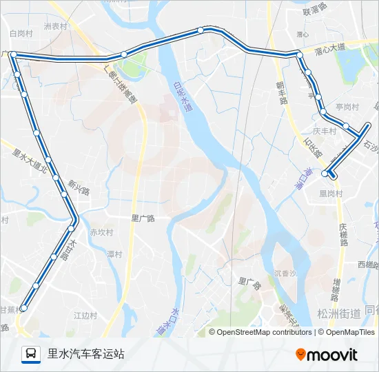 佛202路 Bus Line Map