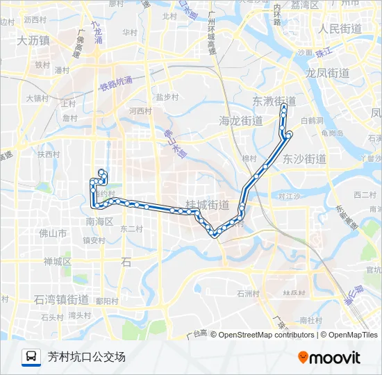 佛232路 Bus Line Map
