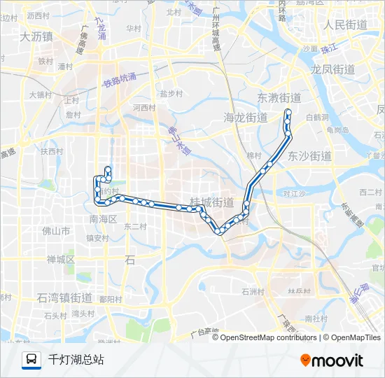 佛232路 Bus Line Map