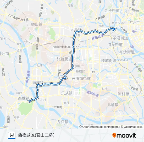 佛251路 Bus Line Map