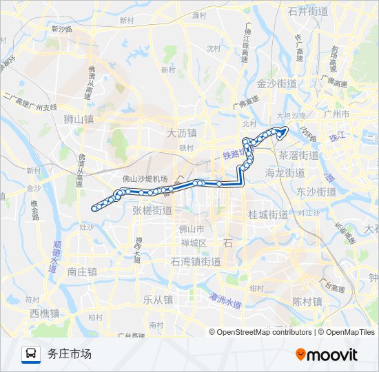 公交佛277路的线路图