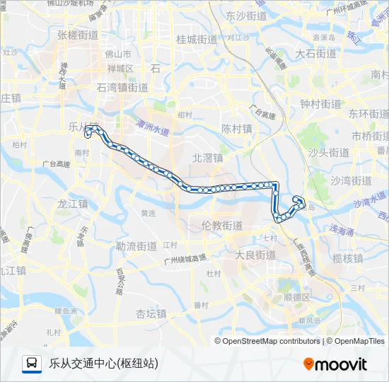 佛349路 Bus Line Map