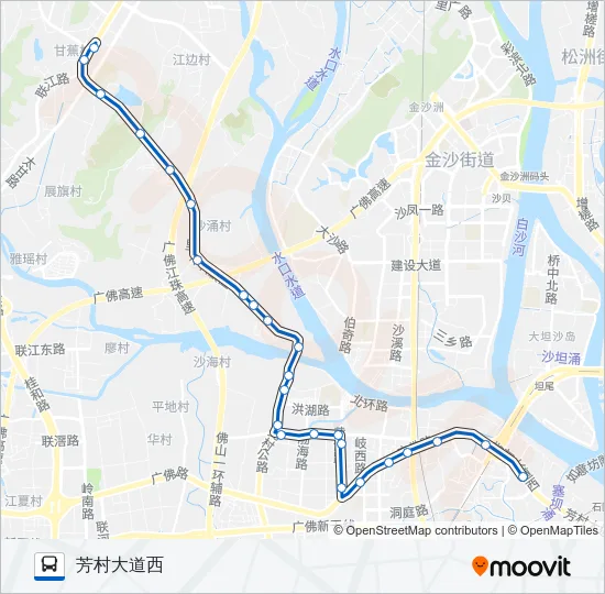 佛沥12路 Bus Line Map