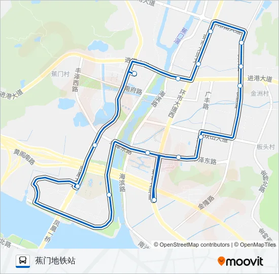 南31B路 Bus Line Map