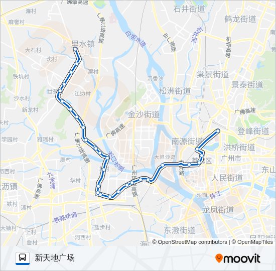 公交广231路的线路图