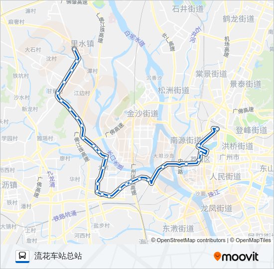 公交广231路的线路图