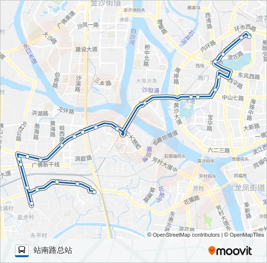 广260路 Bus Line Map