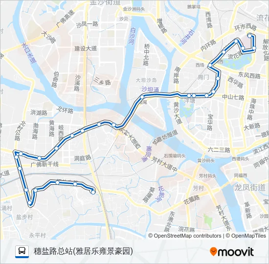 广260路 Bus Line Map