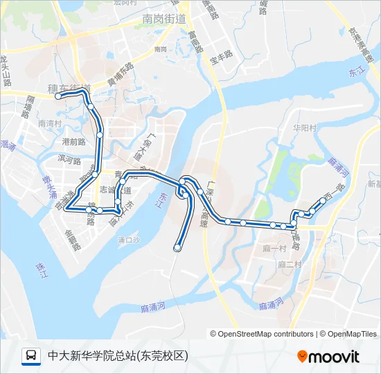 广368路 Bus Line Map