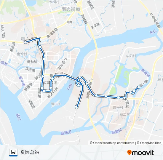 广368路 Bus Line Map