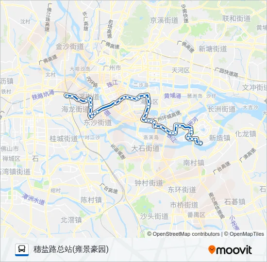 广565路 Bus Line Map