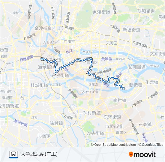 公交广565路的线路图