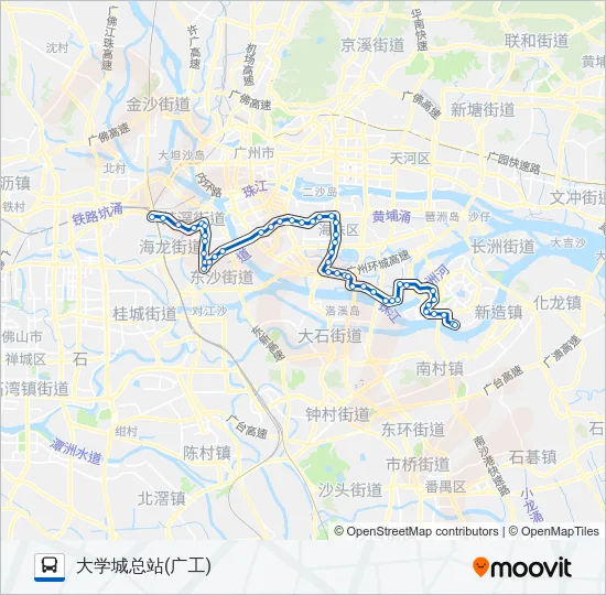 广565路 Bus Line Map