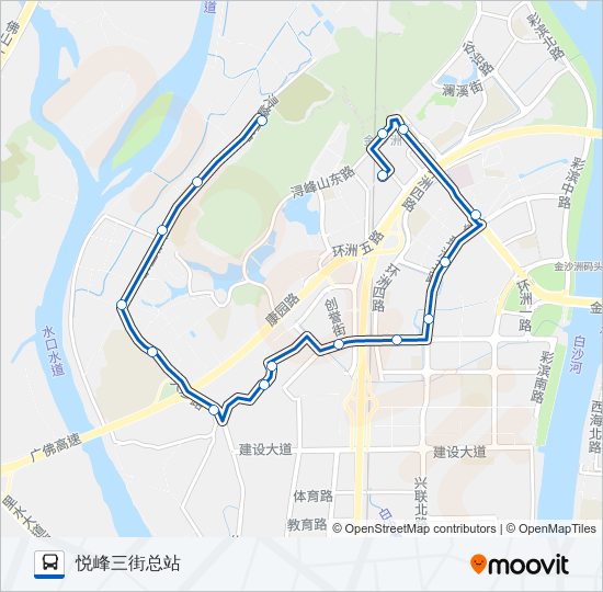 公交广790路的线路图