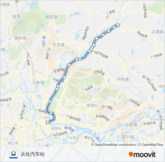 广从10路 Bus Line Map